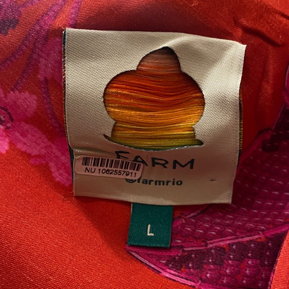 FARM Rio Summer Fruit Maxi Slip Dress Size L - Picture 15 of 16